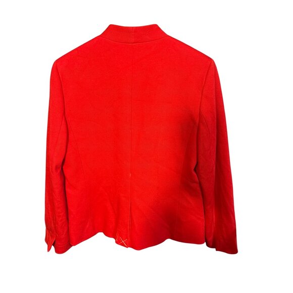 J.Crew Womens‎ Red Open Blazer Jacket Size 14 Viscose Blend NWOT - Picture 5 of 6